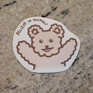 Cute Motivational Bear Stickers